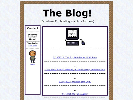 blog screenshot