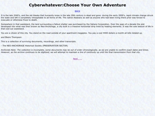 cyberwhatevercyoa screenshot
