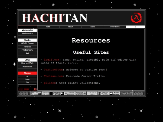 subpages/resources screenshot