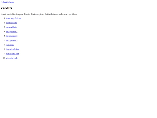 credits screenshot