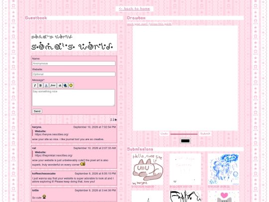 guestbook screenshot