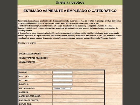 Templates/UNETE A NOSOTROS screenshot