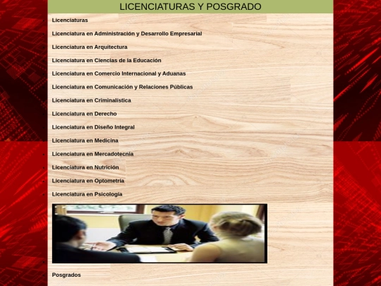 paginas/LICENCIATURA Y POSGRADO1 screenshot