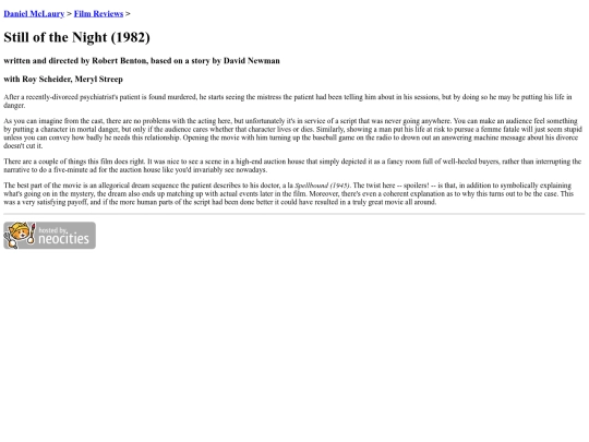 filmreviews/1982_still_of_the_night screenshot