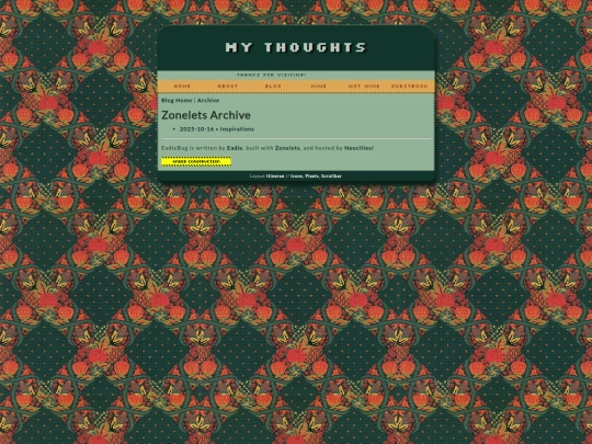 blog/archive screenshot