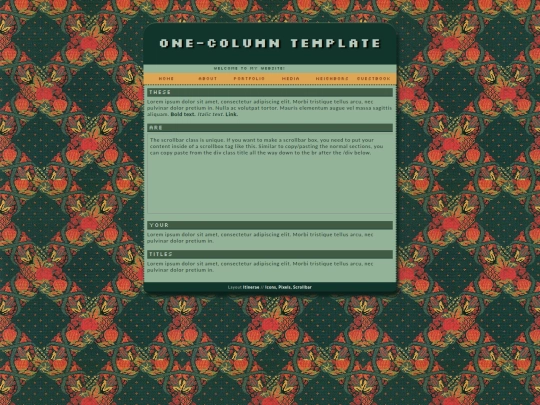 templates/1column screenshot