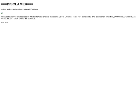 disclaimer screenshot
