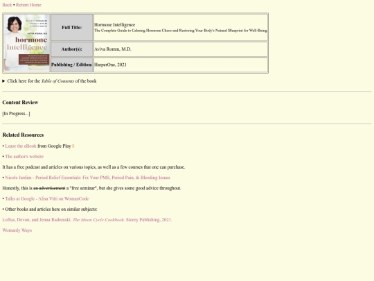 books/health/romm-hormone screenshot