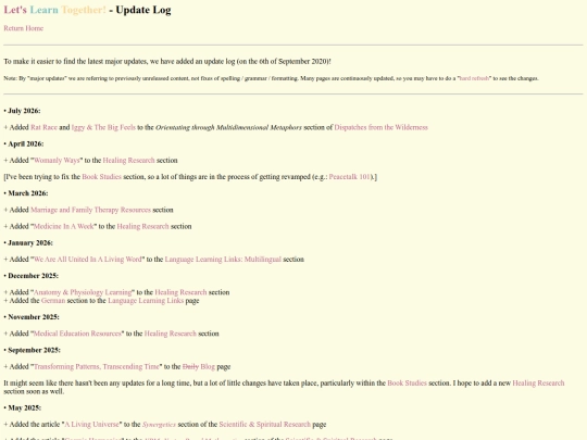 updates screenshot