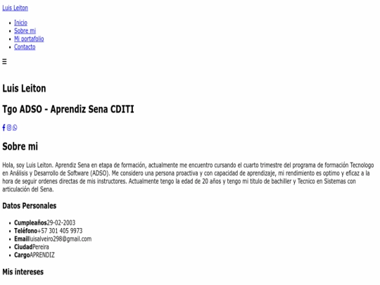 index screenshot
