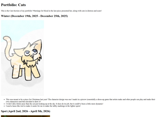portfoliocats screenshot