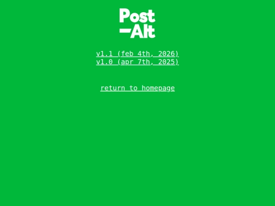 greenVersions screenshot