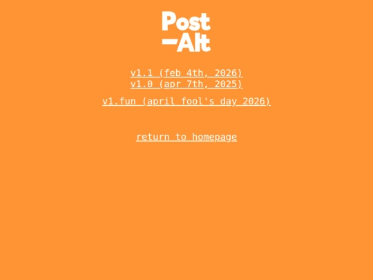 orangeVersions screenshot