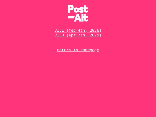 pinkVersions screenshot