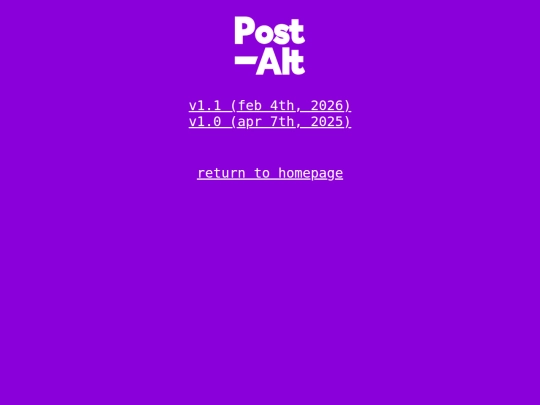 purpleVersions screenshot