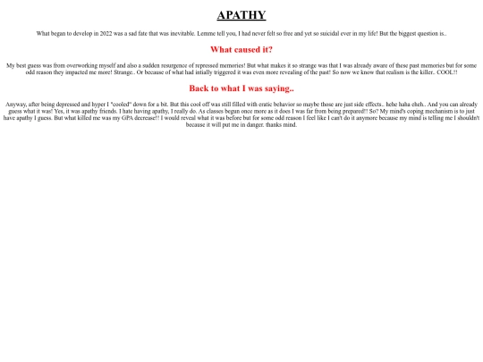apathy screenshot