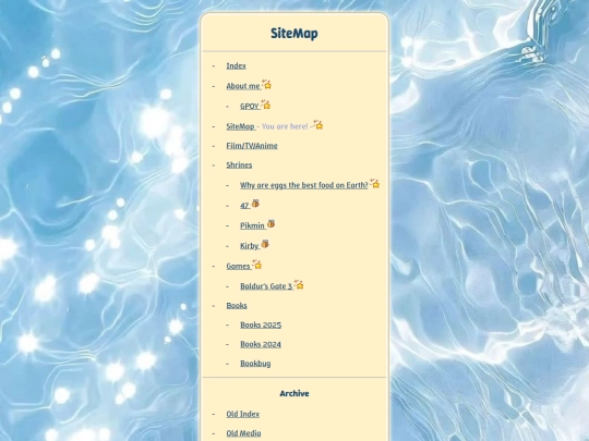 sitemap screenshot