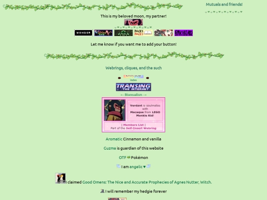 links screenshot
