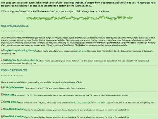 website-resources screenshot