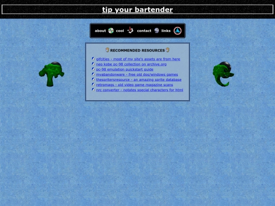 links screenshot