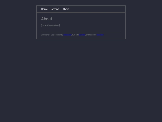 blog/about screenshot