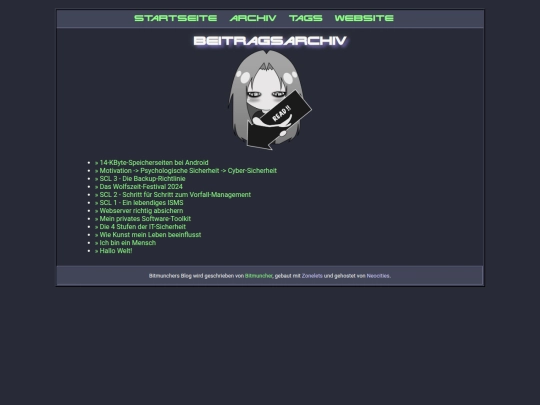 blog/archive screenshot