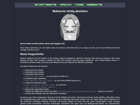 blog/posts/2024-04-17-Webserver-Security screenshot
