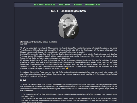 blog/posts/2024-06-09-SCL__Ein_ISMS_lebendig_machen screenshot