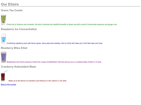 bevereges/elixir screenshot