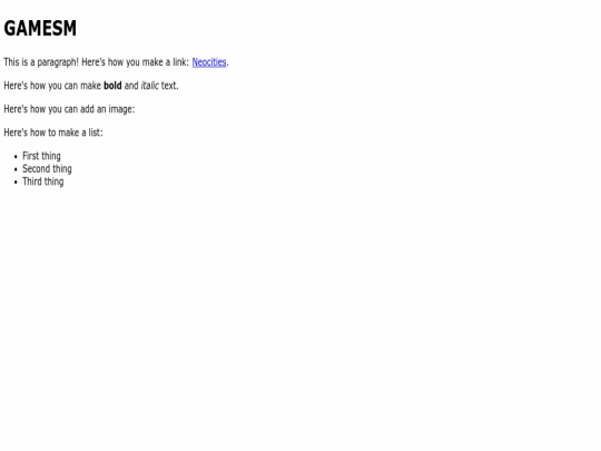 index screenshot