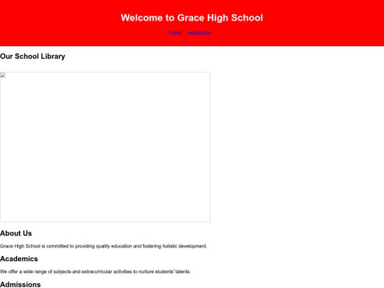 Academics screenshot