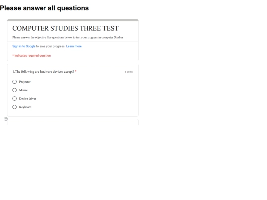 Tests screenshot