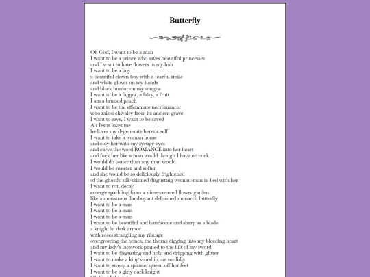 writing/butterfly screenshot