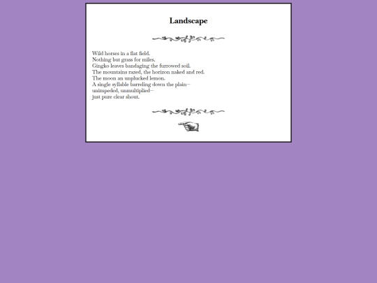 writing/landscape screenshot