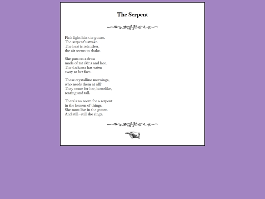 writing/serpent screenshot