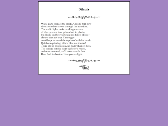 writing/silents screenshot