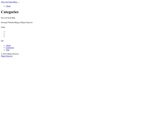 categories screenshot