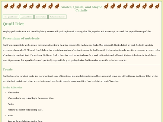 QuailDiet screenshot
