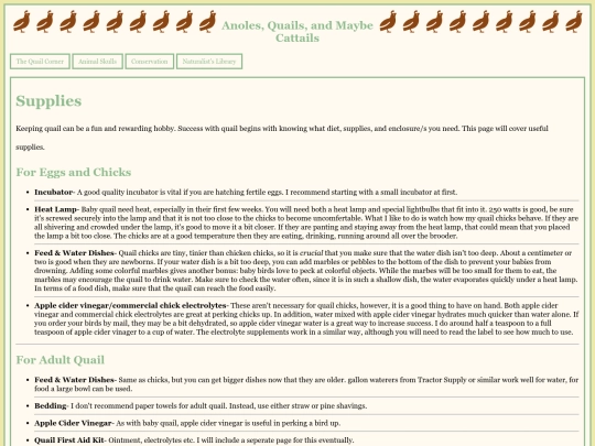 QuailSupplies screenshot