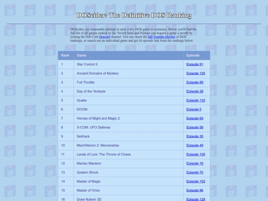 index screenshot