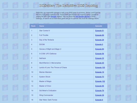 testlist screenshot