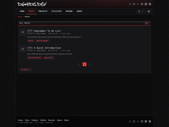 posts screenshot