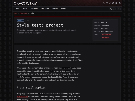 styleguide/project screenshot