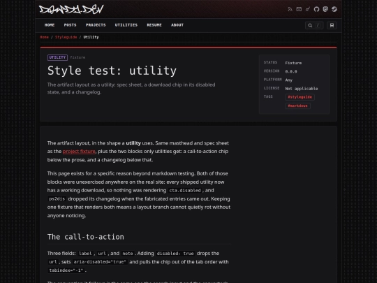 styleguide/utility screenshot
