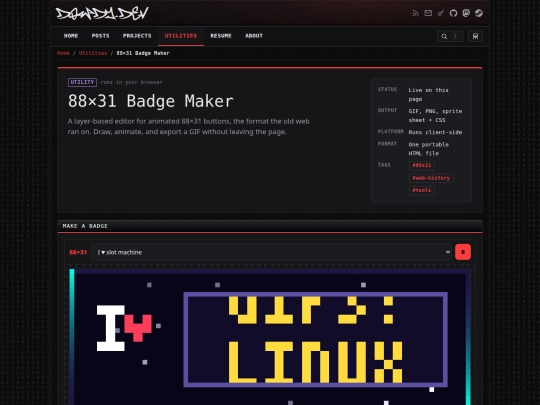 utilities/badge-maker screenshot