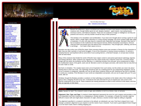 bestiary screenshot
