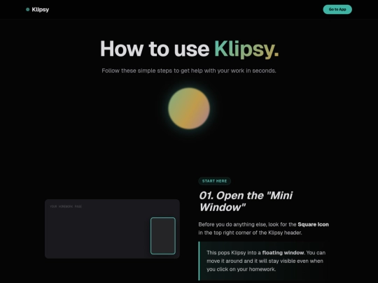 help screenshot