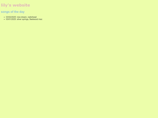 songs screenshot