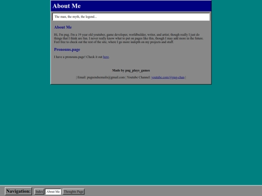 aboutme/main screenshot