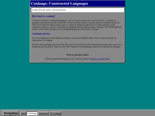 conlang/main screenshot